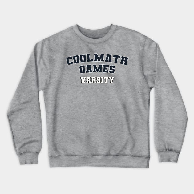 Coolmath Games VARSITY Crewneck Sweatshirt by Coolmath Games